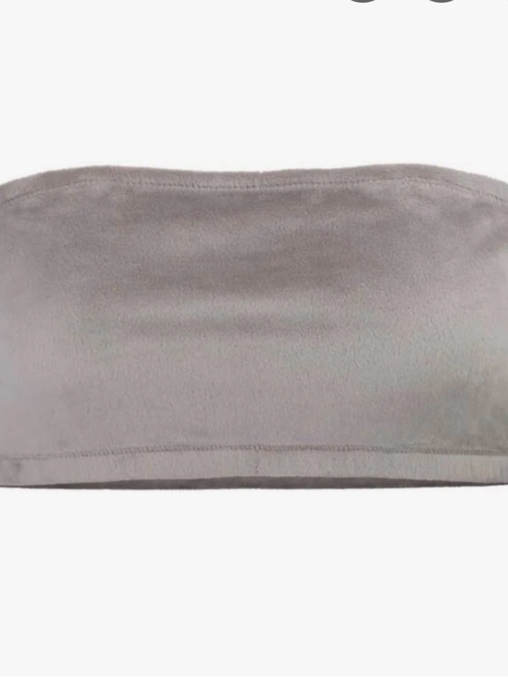 Skims Women's Velour Smoke Bandeau - Grey - Size S
